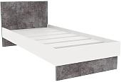Кровать Doma Modul 90x200 (белый/камень серый)