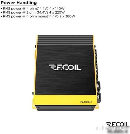 Автомобильный усилитель Recoil RL880.4