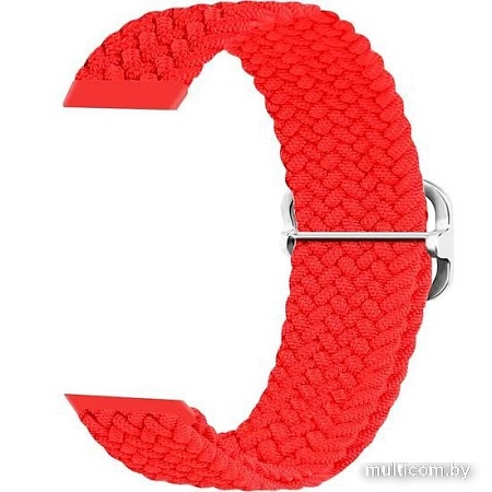 Ремешок Rumi Wick из плетеного нейлона для Huawei Band 7 (красный)