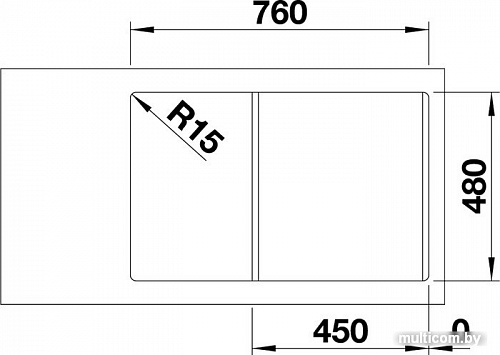 Кухонная мойка Blanco Legra 45 S 522203 (белый)