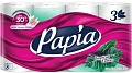 Туалетная бумага Papia Тропическая экзотика 3х слойная (8 рулонов)