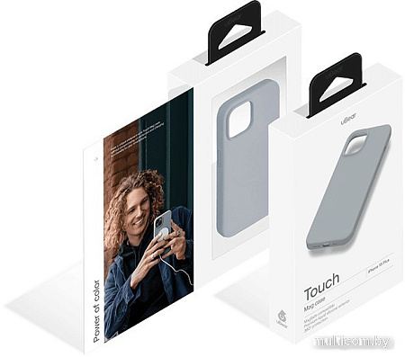 Чехол для телефона uBear Touch Mag для iPhone 15 Plus (серый)
