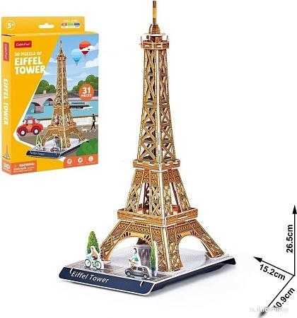 Конструктор CubicFun Эйфелева башня E1624h (31 эл)