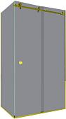 Душевой уголок Benetto BEN-503_GD_T 125x90x220 (тонированное стекло/золотистый)