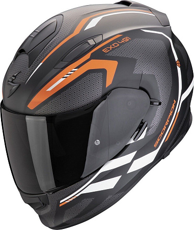 Scorpion Exo Exo-491 Kripta (р. XS, черный матовый/оранжевый/белый)
