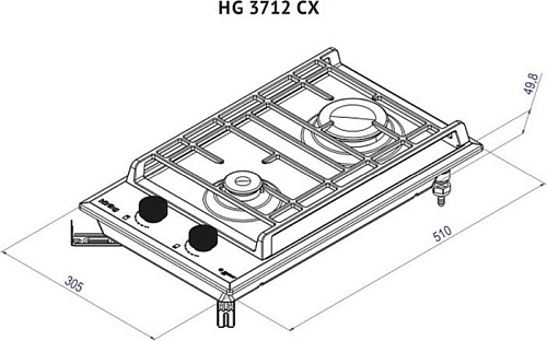 Варочная панель Korting HG 3712 CX