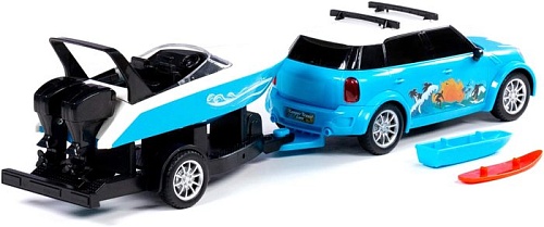 Легковой автомобиль Полесье Круиз с катером на прицепе 92496