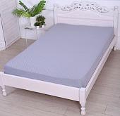 Постельное белье Luxsonia Трикотаж на резинке 80x200 1361 (клетка серый)