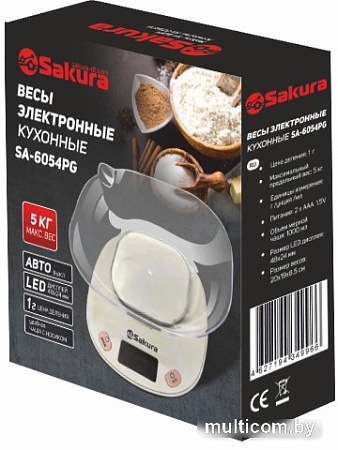 Кухонные весы Sakura SA-6054PG