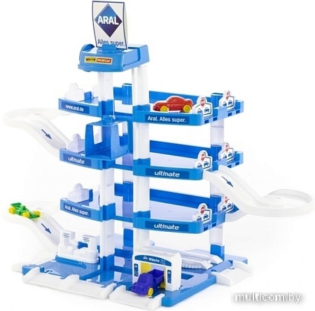 Элемент трека Полесье Паркинг Aral 4-уровневый с автомобилями 46093