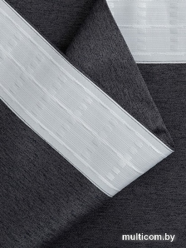 Штора Ника Зварико блэкаут 888250-13 2x2.5 м (графит/серо-фиолетовый/темно-серый)