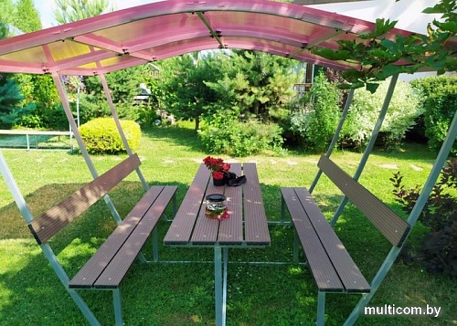 Беседка Велес Тюльпан (2м, гранатовый)