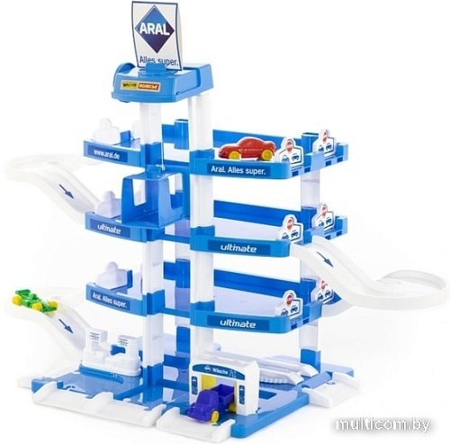 Элемент трека Полесье Паркинг Aral 4-уровневый с автомобилями 46093