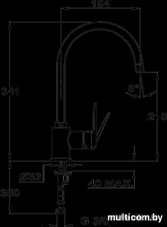 Смеситель TEKA IN 995 Inca TG carbon [53995120CN]