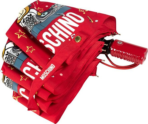 Зонт Moschino 8069-OCС DJ bear Red