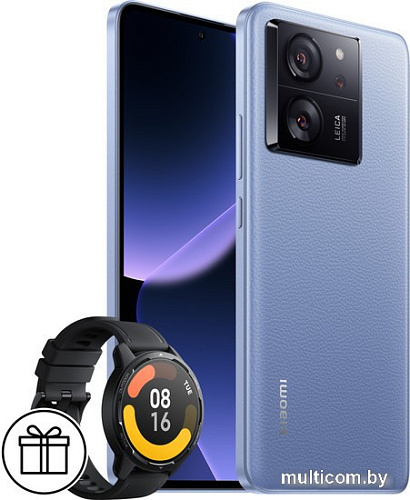 Смартфон Xiaomi 13T Pro 12GB/512GB международная версия + Xiaomi Watch S1 Active за 10 копеек (альпийский синий)