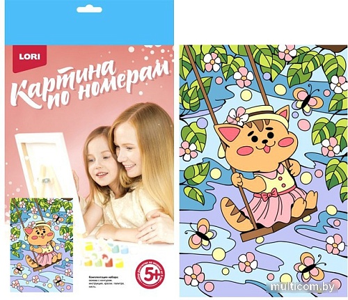 Картина по номерам Lori Весенние мечты Ркн-096