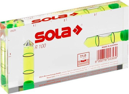 Уровень строительный Sola R 100