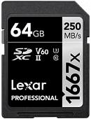 Карта памяти Lexar LSD64GCB1667 SDXC 64GB