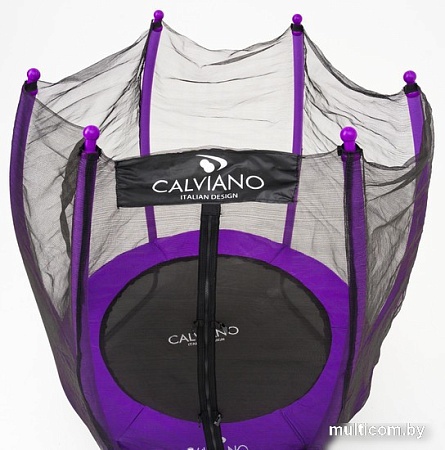 Батут Calviano Outside Master Purple 140 см - 4.5ft (внешняя сетка, складной, без лестницы)