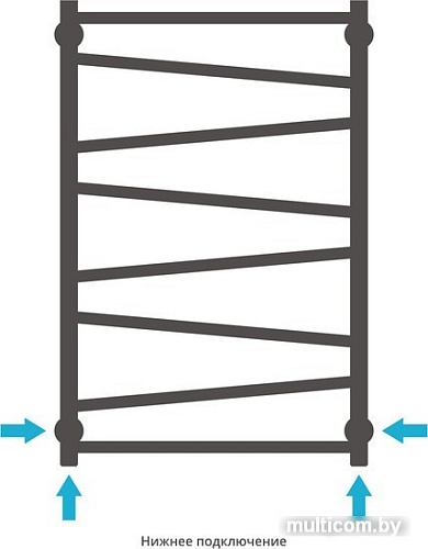 Полотенцесушитель Сунержа Сирокко 800x500 31-0253-8050