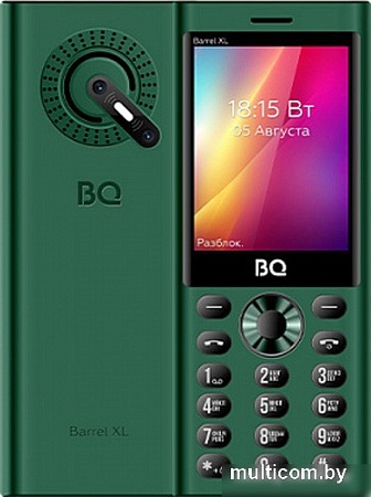 Кнопочный телефон BQ BQ-2832 Barrel XL (зеленый)