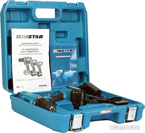 Дрель-шуруповерт Инстар АШП 73212 (с 2-мя АКБ)