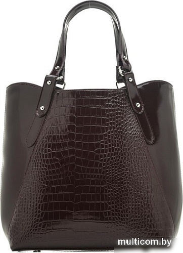 Женская сумка Souffle 273 2733610-3010 (бордовый кайман шик-с/гладкий шик-с)