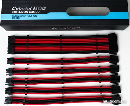 Кабель Qingsea Colorful MOD Extansion Combo QHM-0801 (черный/красный)