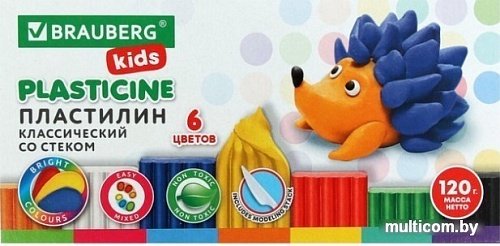 Пластилин BRAUBERG Kids 106435 (6 цв)