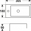 Умывальник Melana MLN-7782B 36.5x18