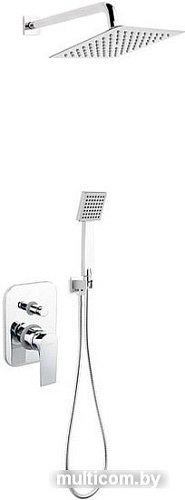 Душевая система Ferro Algeo Square Set BAQ7P-SET1-S