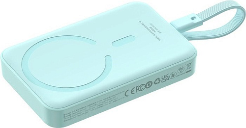Внешний аккумулятор Baseus Magnetic Fast Charge Power Bank Type-C Edition 30W 10000mAh (мятный)