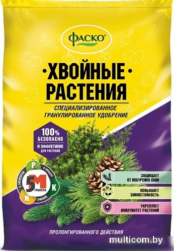 Удобрение Фаско 5М-гранула для хвойных растений 1 кг
