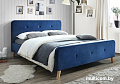 Кровать Signal Malmo Velvet 160x200 (темно-синий)