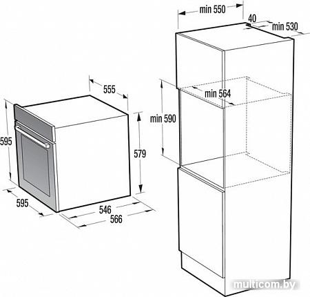 Электрический духовой шкаф Gorenje BOP799S51X
