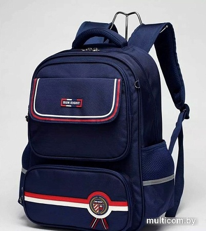 Школьный рюкзак Sun Eight SE-2877 (темно-синий/красный)