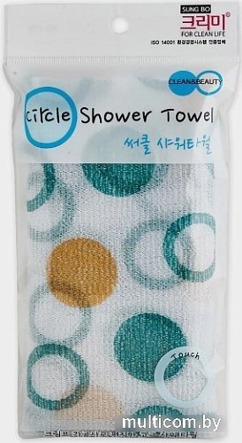 Мочалка Sungbo Cleamy Clean&Beauty Circle Shower Towel (28x95)