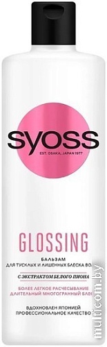 Бальзам Syoss Glossing для тусклых и лишенных блеска волос 450 мл