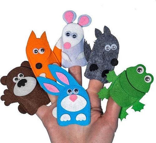 Развивающая игрушка Smile Decor Пальчиковый театр. Теремок Ф111