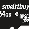 Карта памяти Smart Buy microSDXC (Class 10) 64GB + SD-адаптер (SB64GBSDCL10-01)