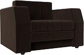 Кресло-кровать Лига диванов Атлантида 28415 (микровельвет коричневый)