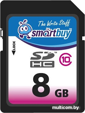 Карта памяти Smart Buy SDHC (Class 10) 8GB (SB8GBSDHCCL10)