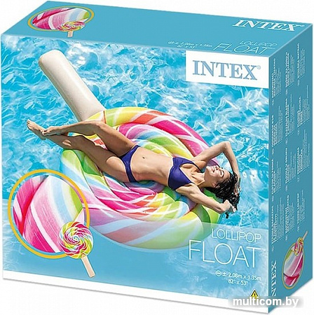 Надувной плот Intex Rainbow Lollipop 58753