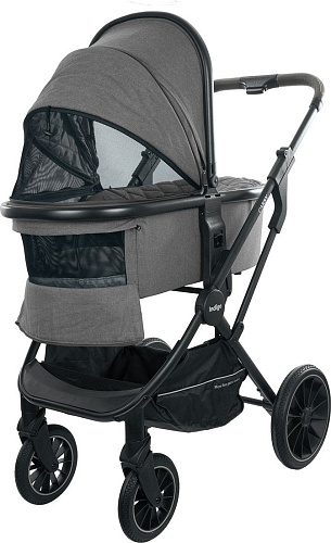 Универсальная коляска Indigo Carry (3 в 1, серый)