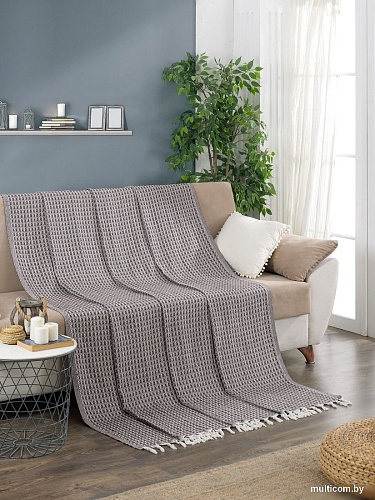 Покрывало Meteor Devone с бахромой 200x230 (12309 коричневый)