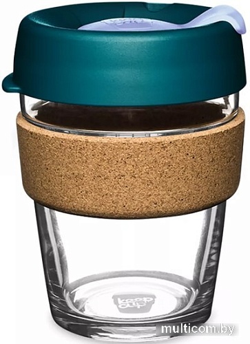 Многоразовый стакан KeepCup Brew Cork M Eventide 340мл (бирюзовый)
