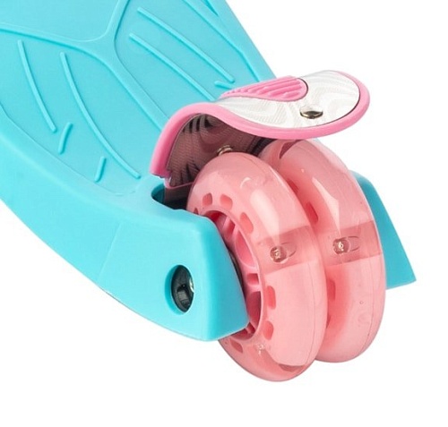 Самокат Sundays KB02D (голубой/розовый)