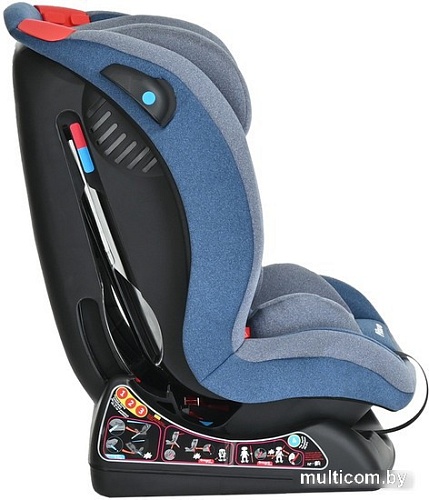 Детское автокресло Pituso Ruente R202 (джинс/светло-серый)