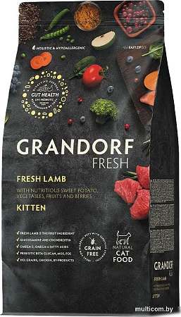 Сухой корм для кошек Grandorf Kitten Fresh Lamb&Sweet Potato (2кг)